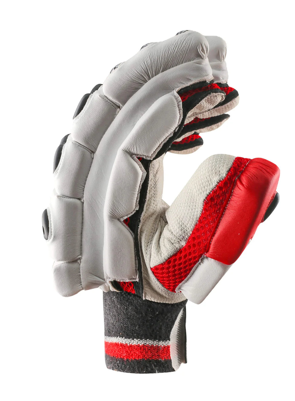 Side finger protection blocks and padded bar on CA Plus Player Edition Batting Gloves - Alberta Cricket Store