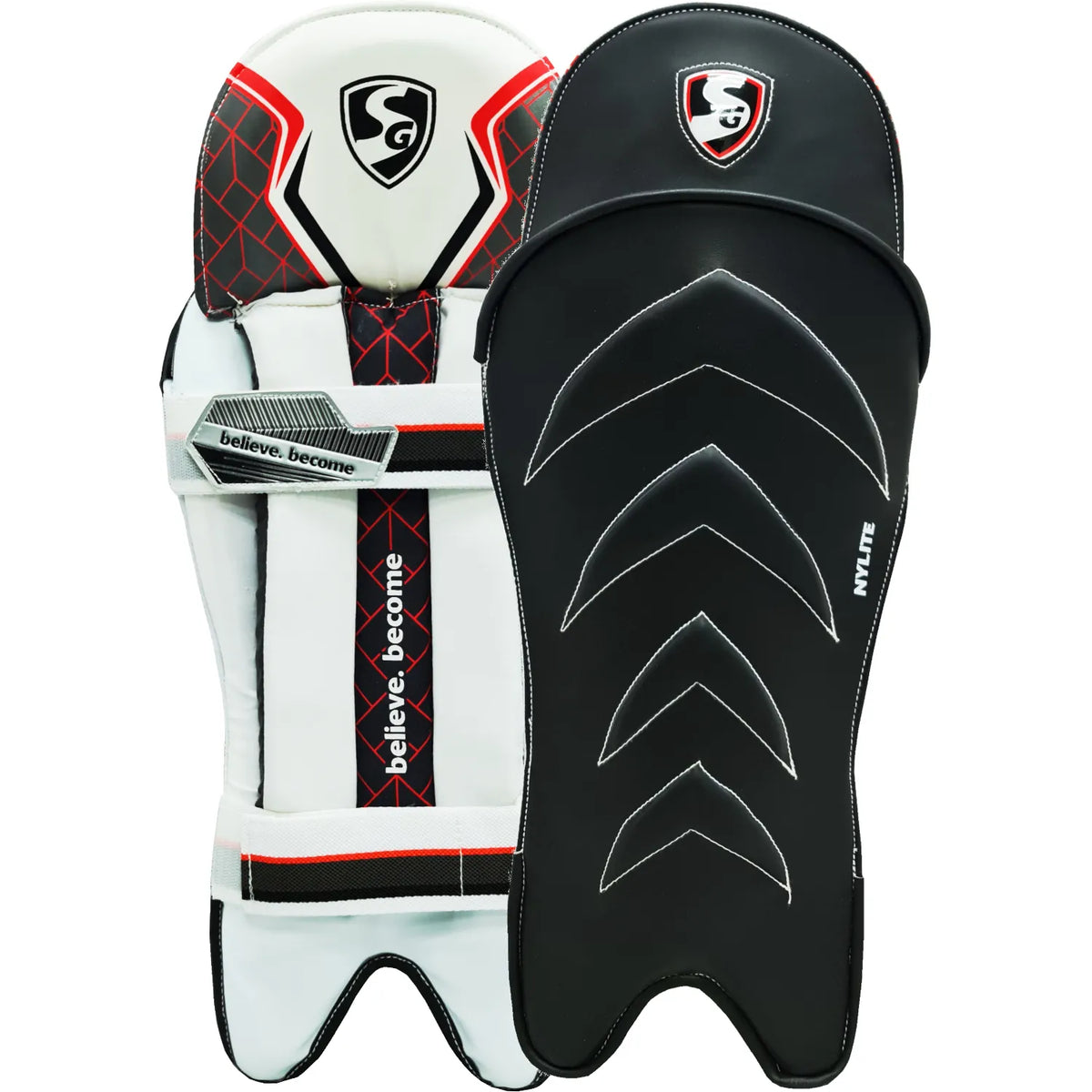 SG Nylite Cricket Wicket keeping Legguard (Wicket keeping Pad)black /blue