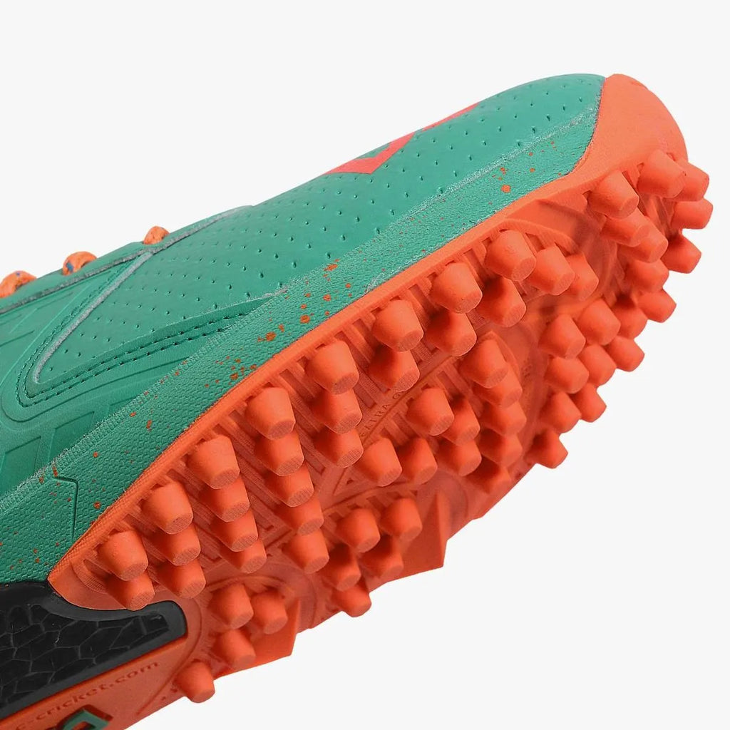 DSC Jaffa 22 Cricket Shoes Green/Orange – + Free SG RP Ecolite Batting Gloves (Right or Left Hand) — or choose another f
