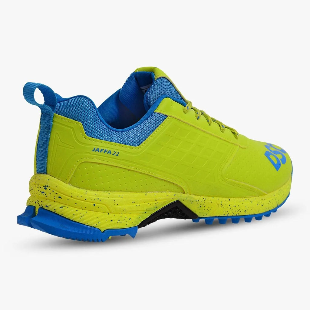 DSC Jaffa 22 Cricket Shoes Fluro Yellow/White –+ Free SG RP Ecolite Batting Gloves (Right or Left Hand) — or choose anot