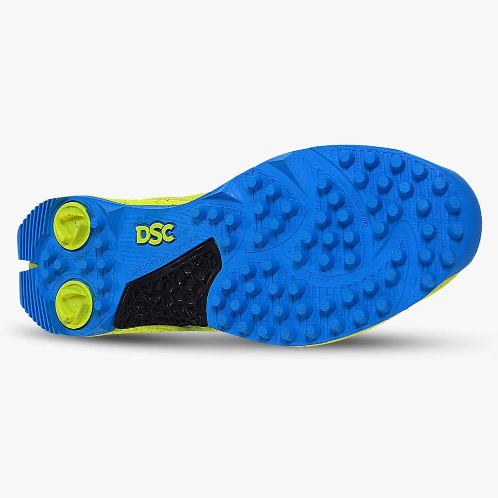 DSC Jaffa 22 Cricket Shoes Fluro Yellow/White –+ Free SG RP Ecolite Batting Gloves (Right or Left Hand) — or choose anot