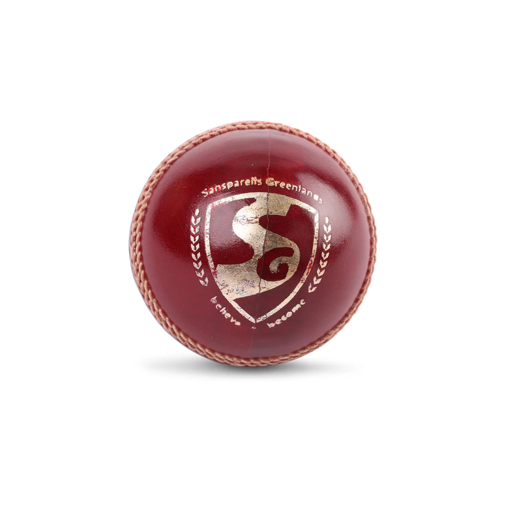 SG League Cricket Leather Ball Red