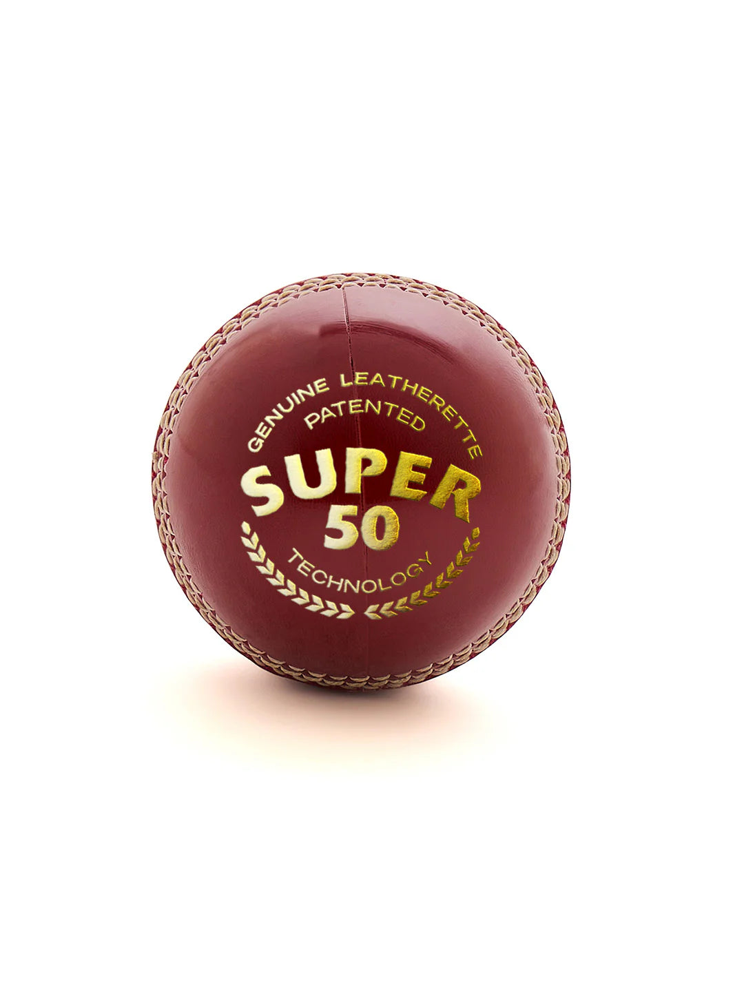 SG Super 50 Red Leather Ball