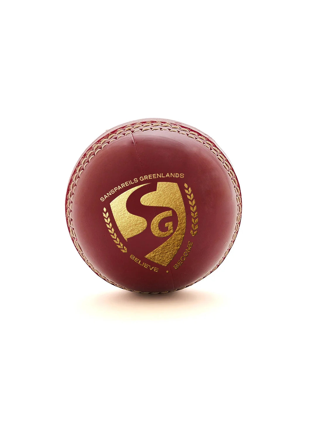 SG Super 50 Red Leather Ball