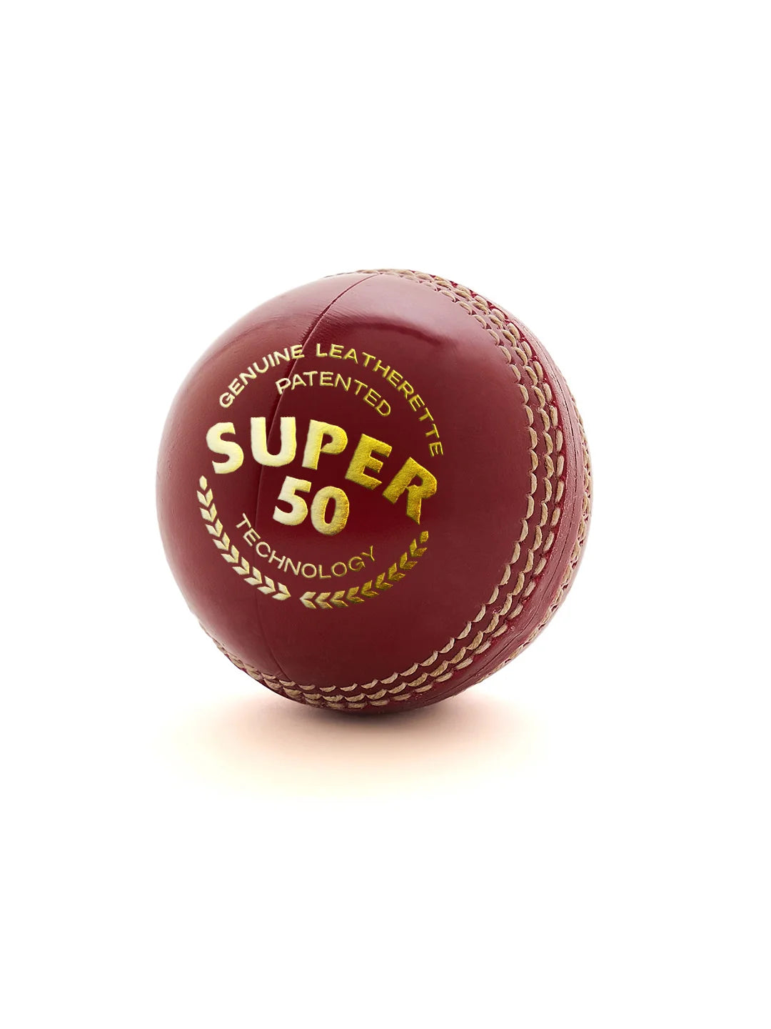 SG Super 50 Red Leather Ball
