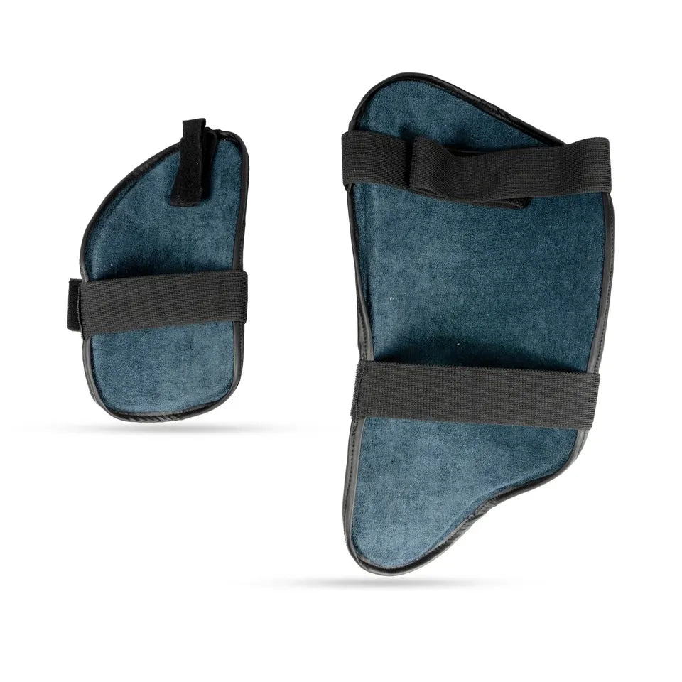 Inner soft towel lining view of SG Test cricket thigh guard set at Alberta Cricket Store