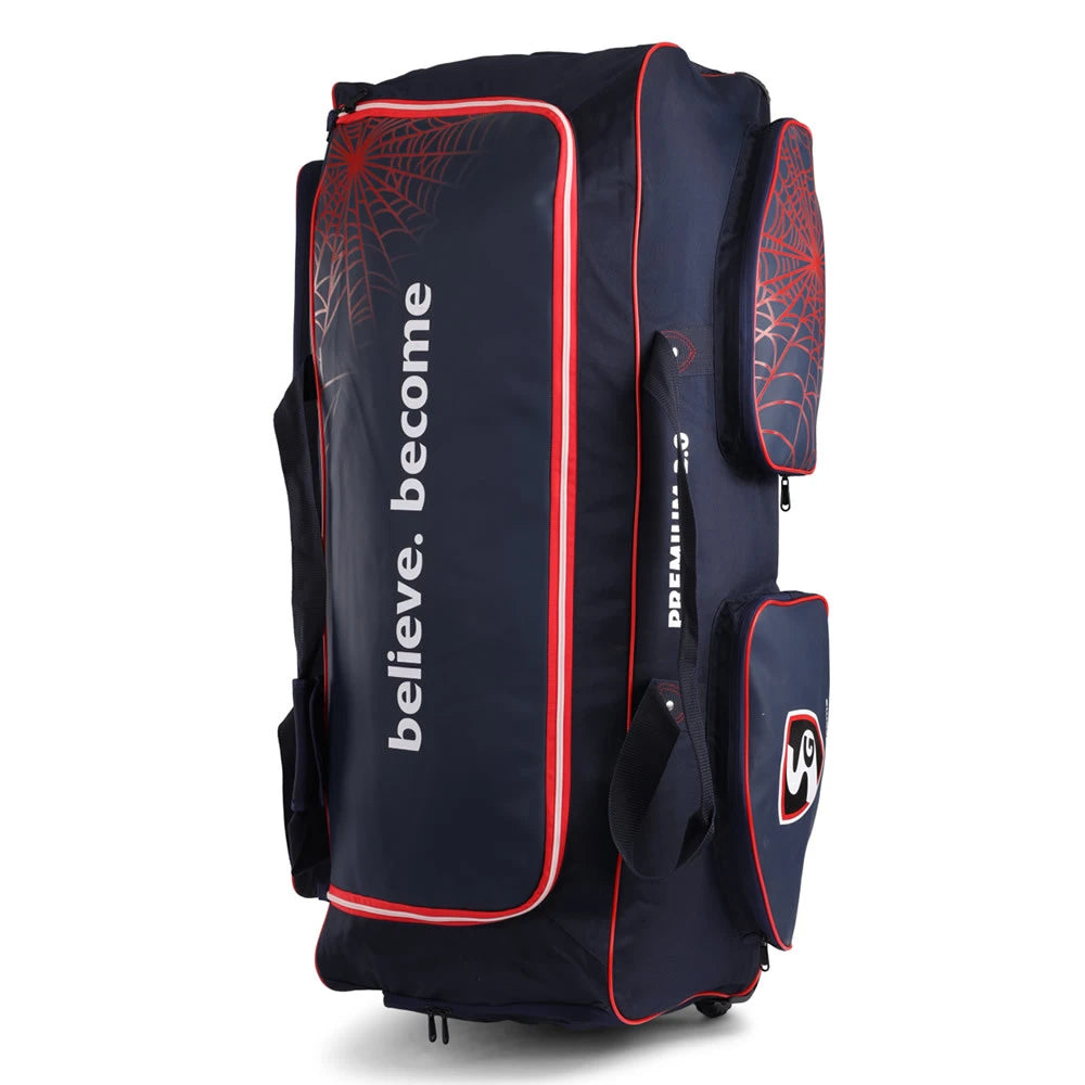 SG RP 2.0 Premium Wheelie Cricket Kitbag Cricket Trolley Bag with Wheels, Bat Compartment, Heavy-Duty Base, and Ample Storage