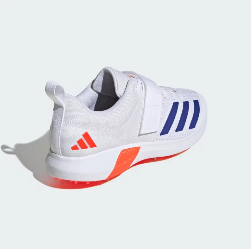Rear heel counter and side profile of Adidas Adipower Vector 2.0 Cricket Shoes - Alberta Cricket Store