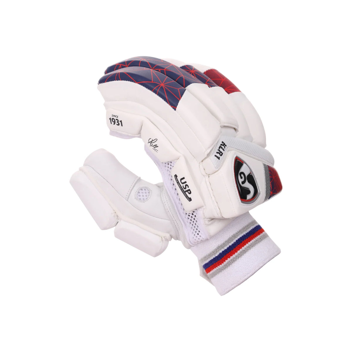 alberta-cricket-store-sg-klr-1-mens-cricket-batting-glove-angle-view