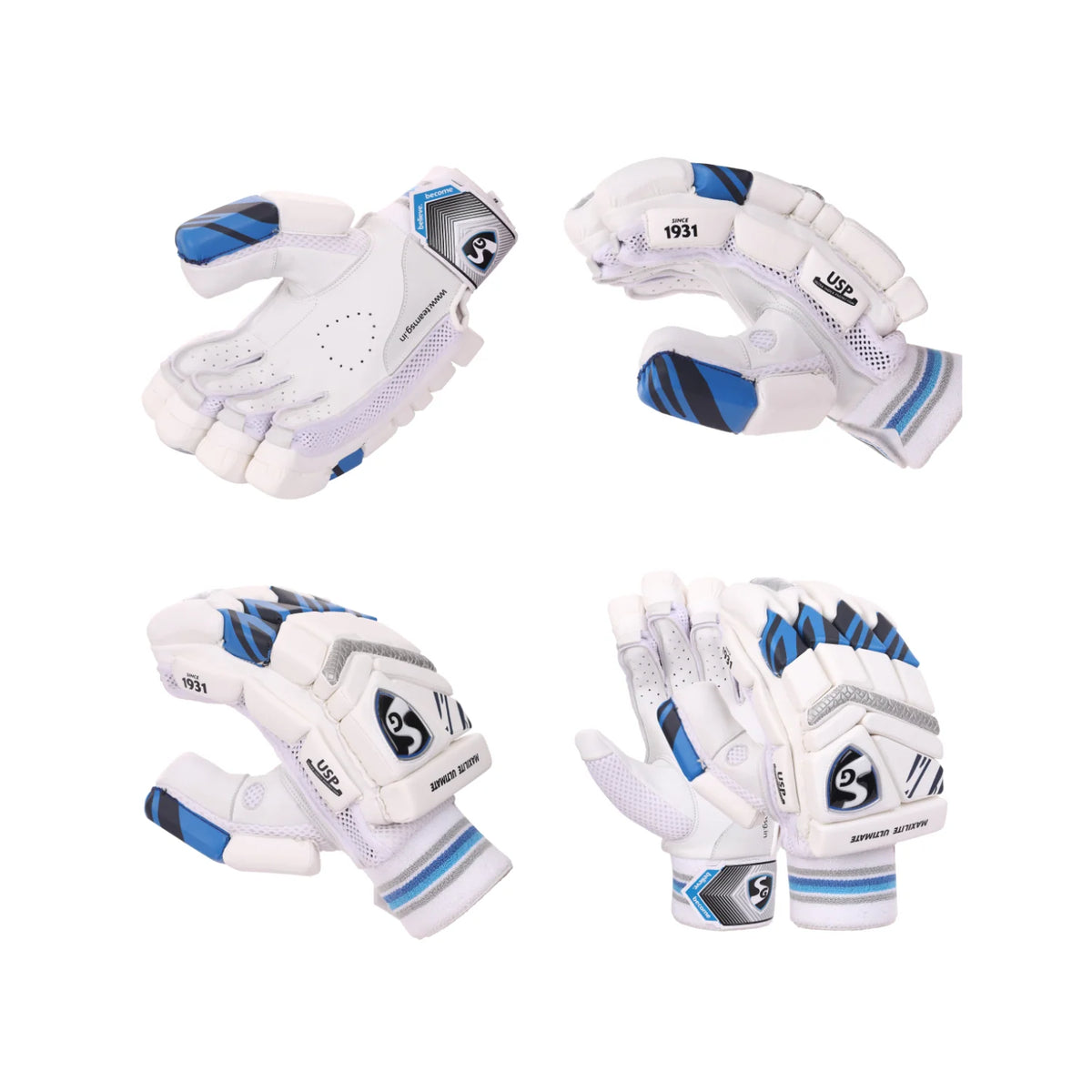 alberta-cricket-store-sg-maxilite-ultimate-cricket-batting-gloves-multi-angle-view