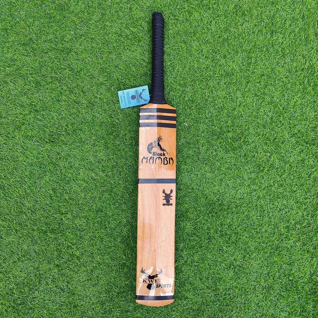 Bandook Mamba 34 Inch Kashmir Willow Cricket Bat - Long Blade (LB) - Back View