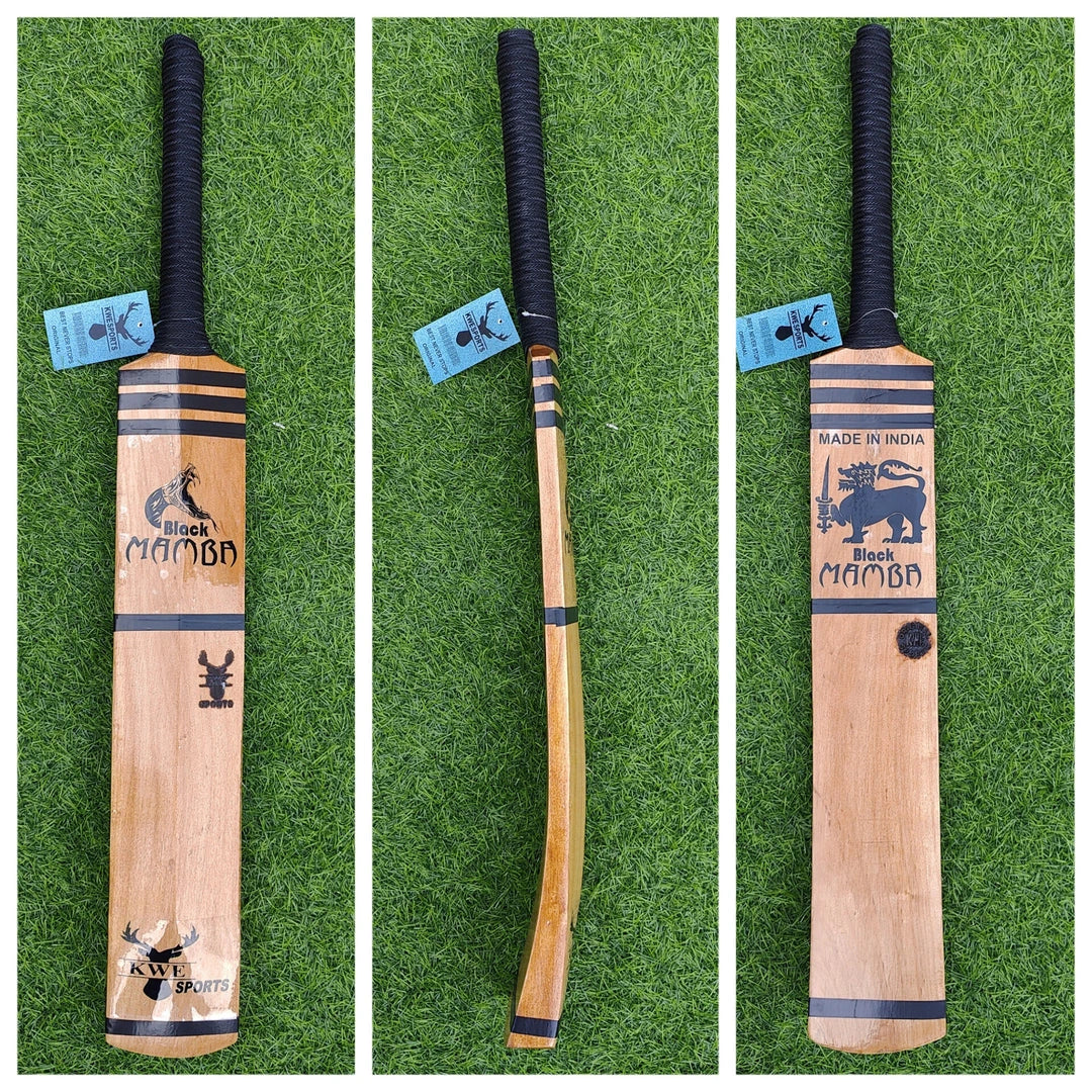 Bandook Mamba 34 Inch Kashmir Willow Cricket Bat - Long Blade (LB) - Front View