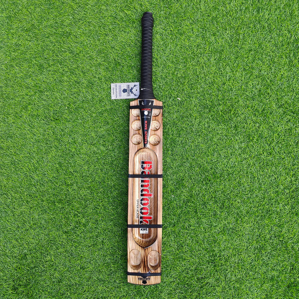 Bandook Upper Blade Kashmir Willow Cricket Bat - Short Handle (SH) - Back View