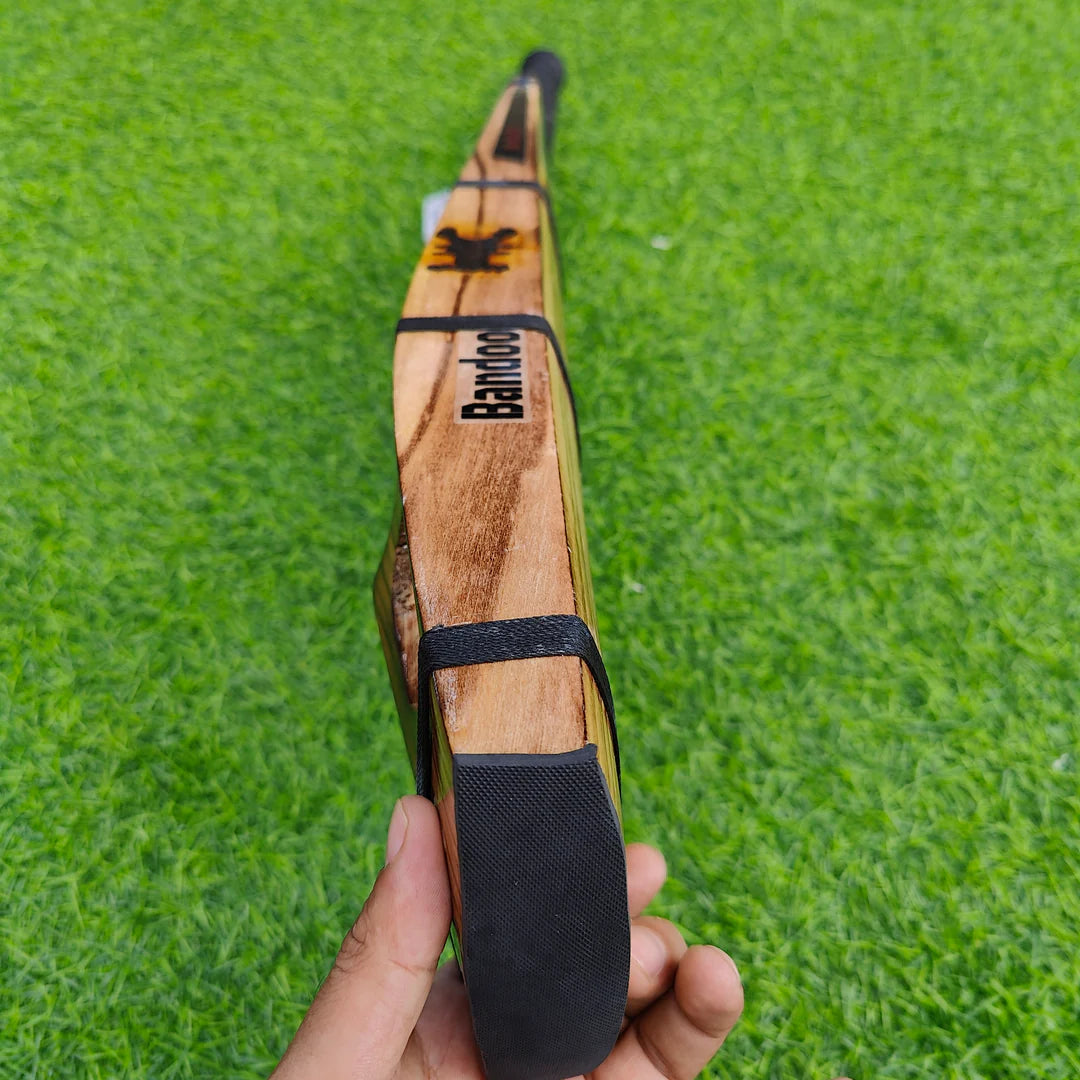 Bandook Upper Blade Kashmir Willow Cricket Bat - Short Handle (SH) - Side View
