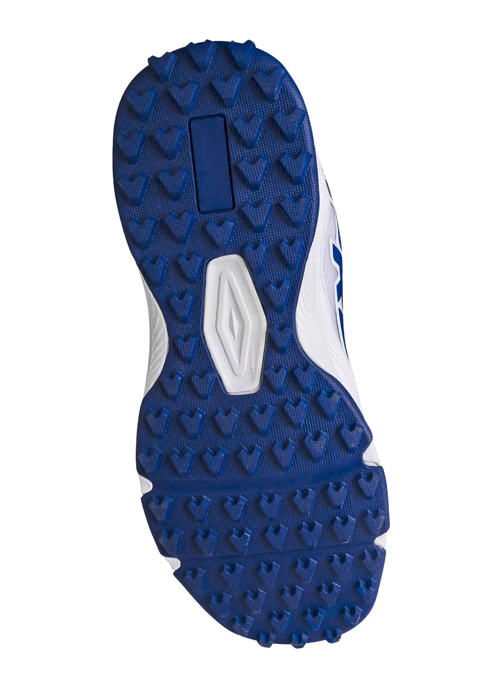 CA Plus 15K LE Cricket Shoes blue rubber studded sole view at Alberta Cricket Store Canada