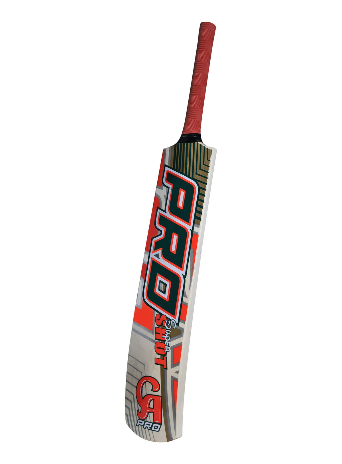 CA Super Shot tape ball cricket bat – back view with PRO branding