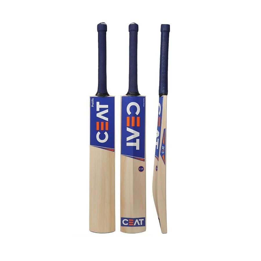 CEAT Prolific Kashmir Willow Cricket Bat - Short Handle (SH) - Front View