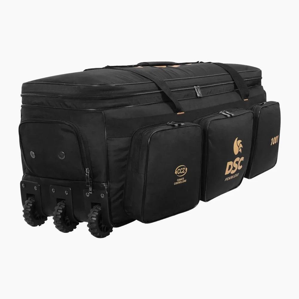 DSC 1001 Wheelie Golden/Black Kit Bag (2026)