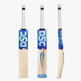 DSC Blu 300 English Willow Cricket Bat - Short Handle (SH) - Back View