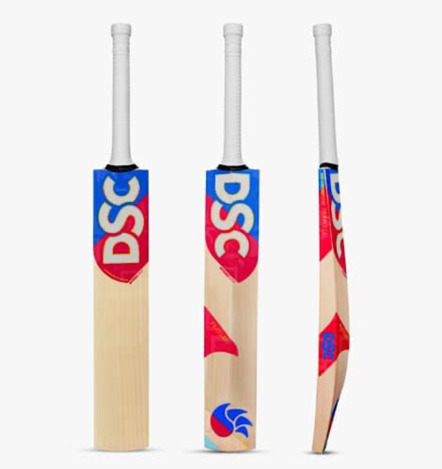 DSC Intense 5 0 English Willow Cricket Bat - Long Blade (LB) - Front View