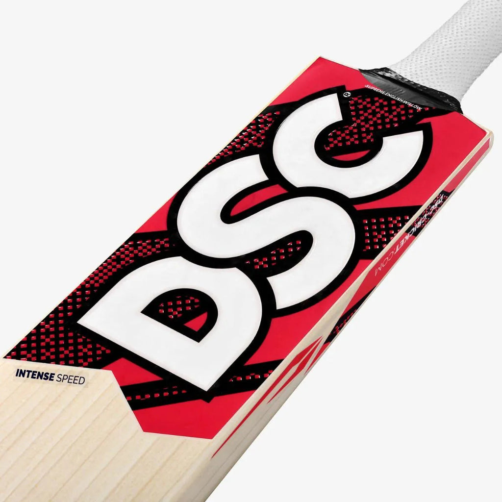 DSC Intense Speed English Willow Cricket Bat - Short Handle (SH) - Side View