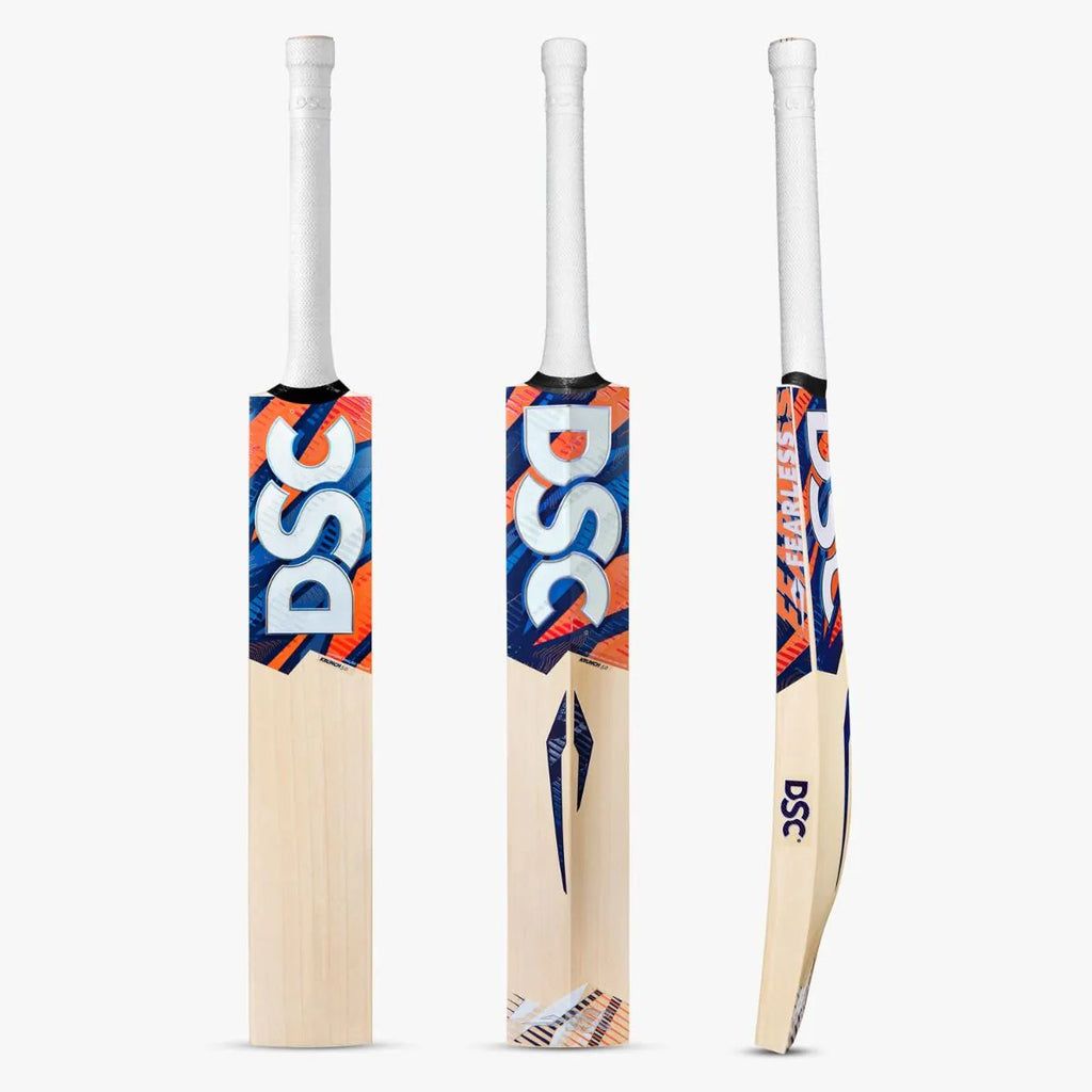 DSC Krunch 7 0 English Willow Cricket Bat - Short Handle (SH) - Back View