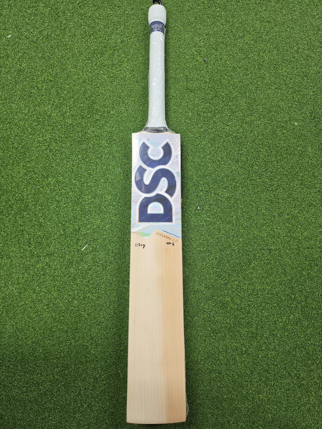 DSC Nissanka 1 0 English Willow Cricket Bat - Short Handle (SH) - Back View