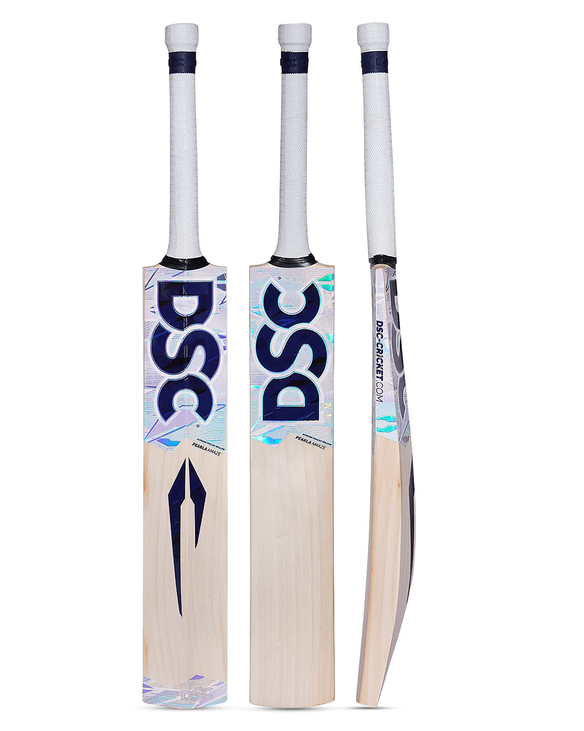DSC Pearla Amaze English Willow Cricket Bat - Short Handle (SH) - Front View