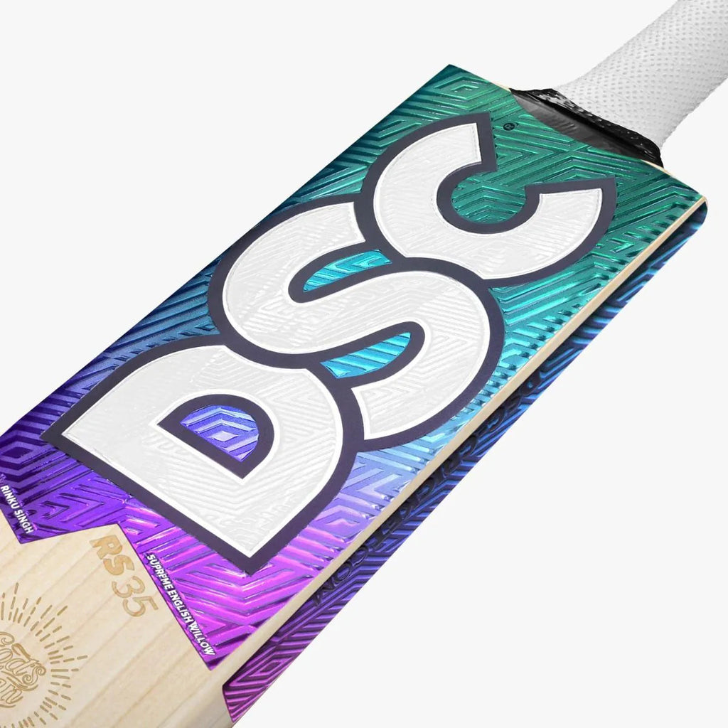 DSC Rs 35 God S Plan English Willow Cricket Bat - Short Handle (SH) - Side View
