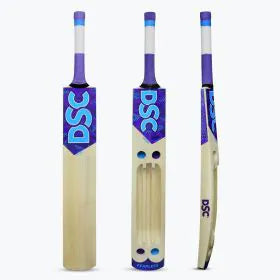 DSC Trizone Tennis 34 Length Kashmir Willow Cricket Bat - Short Handle (SH) - Front View