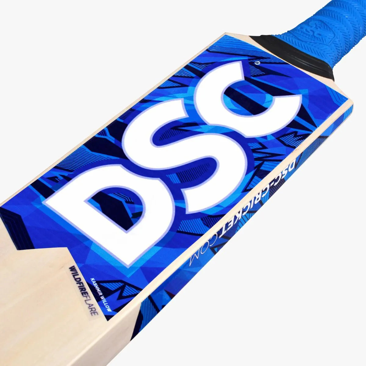 DSC Wildfire Flare Tennis 34 Length Kashmir Willow Cricket Bat - Short Handle (SH) - Side View