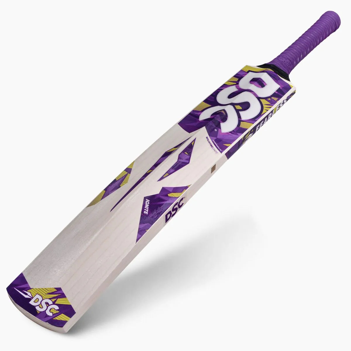 DSC Wildfire Ignite Tennis Cricket Bat – SH | 34" Full Length + FREE Extra Grip + FREE NIVIA Heavy Red Tennis Ball (Box of 12)