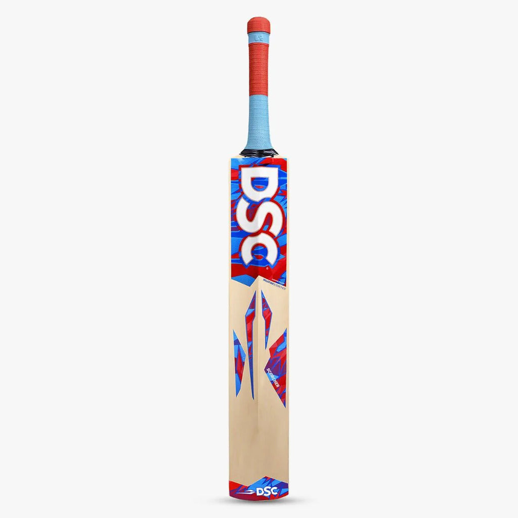 DSC Wildfire Scorcher Tennis 34 Length Kashmir Willow Cricket Bat - Short Handle (SH) - Back View