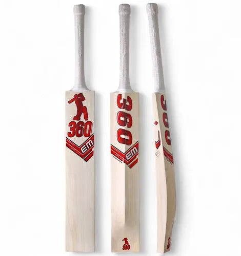 EM 360 Bold English Willow Cricket Bat - Short Handle (SH) - Front View