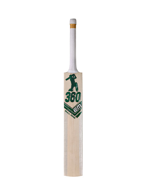 EM 360 Bull Ring Kashmir Willow Cricket Bat - Short Handle (SH) - Back View