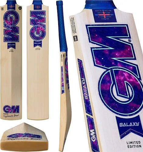 GM Galaxy 404 English Willow Cricket Bat - Short Handle (SH) - Back View