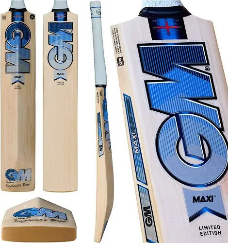 GM Maxi 808 English Willow Cricket Bat - Short Handle (SH) - Back View