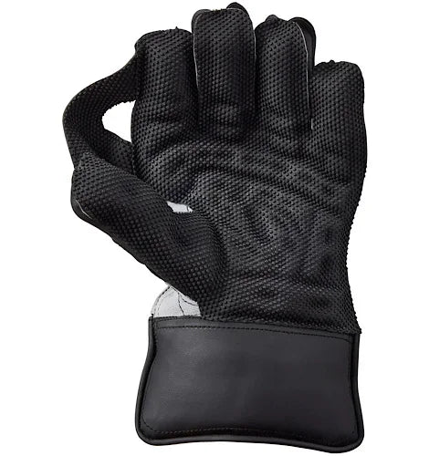 Palm side grip view of GM Rival 909 wicket keeping glove available at Alberta Cricket Store