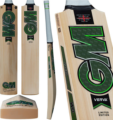 GM Verva 808 English Willow Cricket Bat - Short Handle (SH) - Back View