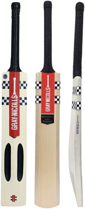 Gray Nicolls Dynadrive Gn1 English Willow Cricket Bat - Short Handle (SH) - Back View