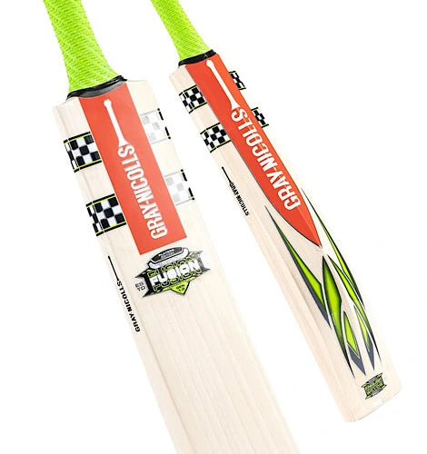 Gray Nicolls Fusion English Willow Cricket Bat - Short Handle (SH) - Back View