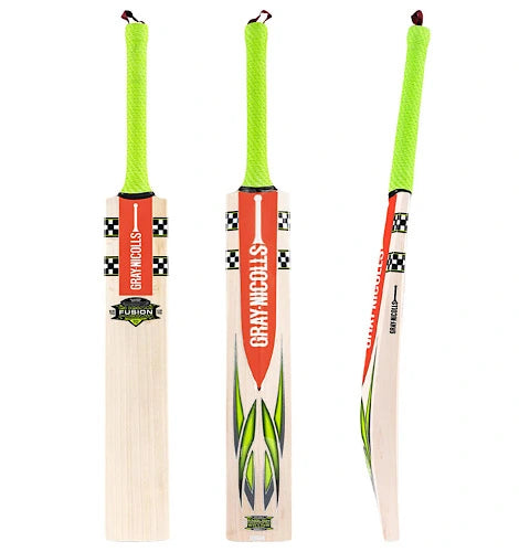 Gray Nicolls Fusion English Willow Cricket Bat - Short Handle (SH) - Front View