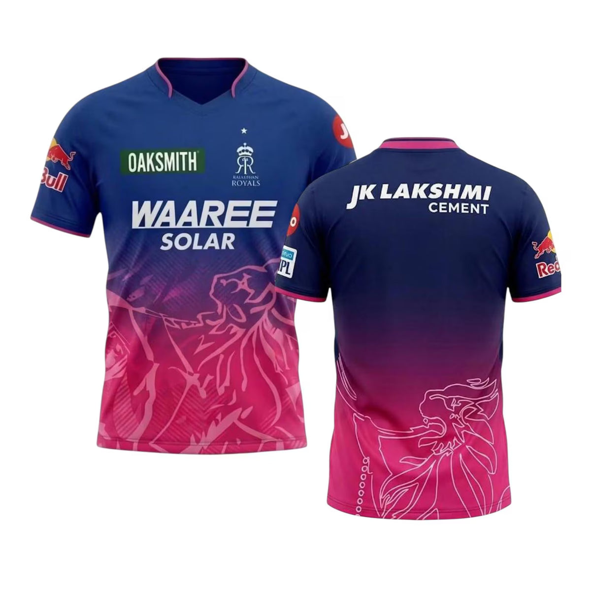 Back view of Rajasthan Royals IPL 2026 Fan Cricket Jersey for Men