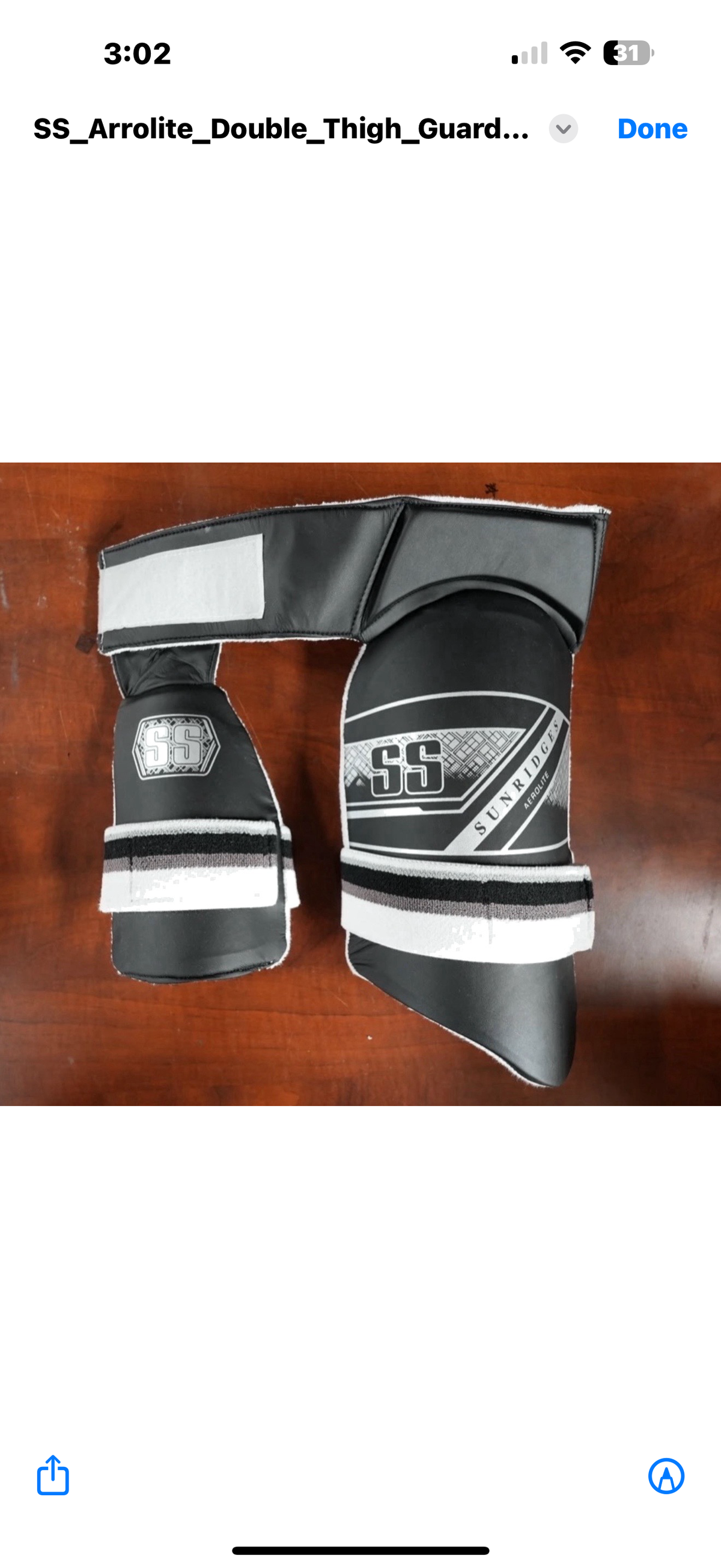 SS THIGH GUARDS AEROLITE 2 in 1 navay or black Medium Suitable for regular thigh size. Not recommended for larger or heavily muscular thighs.
