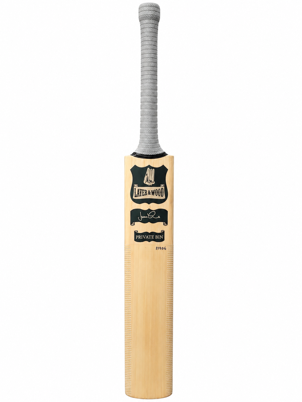 Laver & Wood Private Bin English Willow Cricket Bat - Short Handle (SH) - Front View