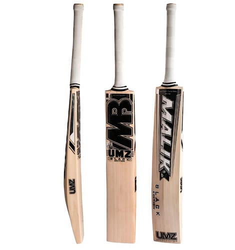 MB Umz English Willow Cricket Bat - Short Handle (SH) - Front View