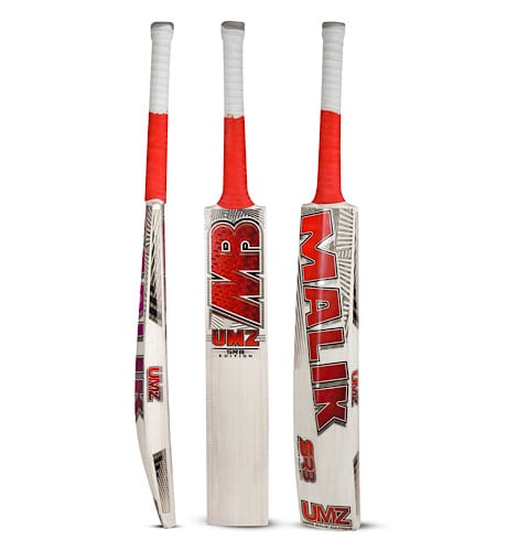 MB Umz Srb English Willow Cricket Bat - Short Handle (SH) - Front View
