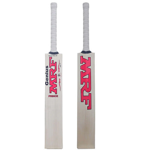 MRF Genius Prince English Willow Cricket Bat - Short Handle (SH) - Front View