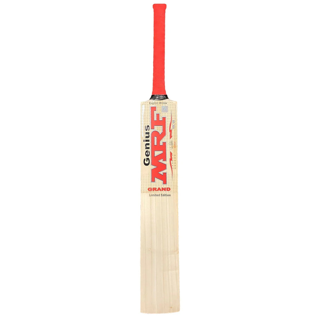 MRF Grand Editon English Willow Cricket Bat - Short Handle (SH) - Front View