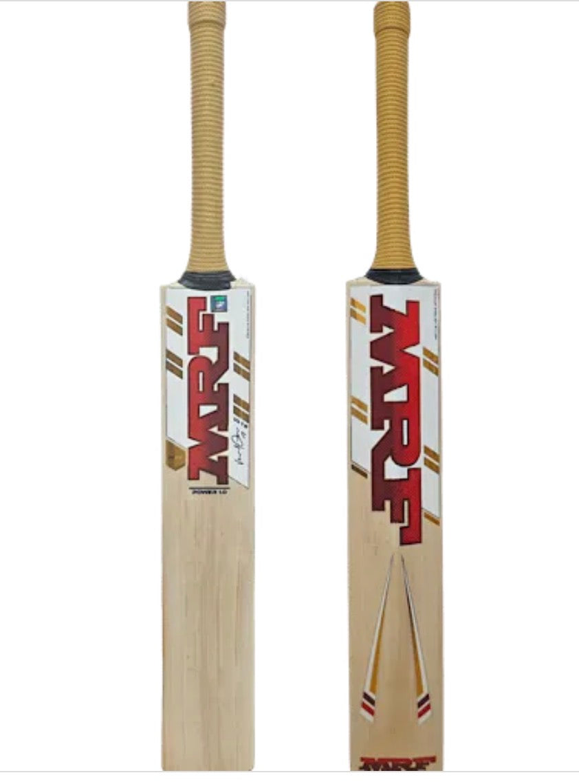 MRF Power 1 0 English Willow Cricket Bat - Short Handle (SH) - Front View